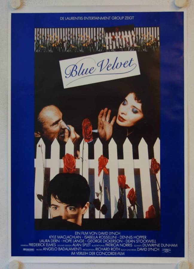 Blue Velvet originales deutsches Filmplakat